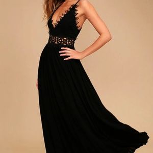 Lulus This is Love Lace Maxi